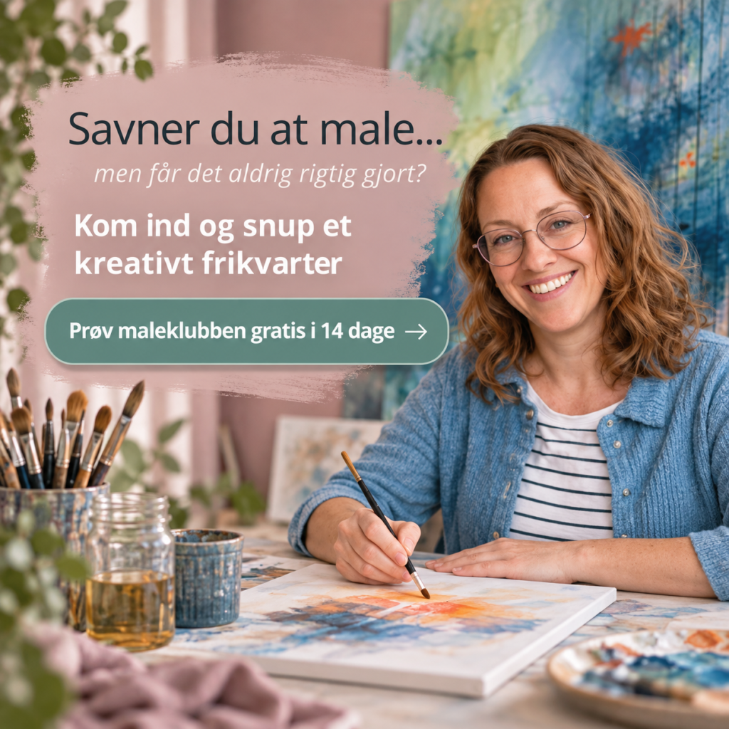 Prøv 14 dage gratis i Online Maleklubben Kreative Frikvarter
